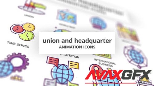Union & Headquarter - Animation Icons 30885430