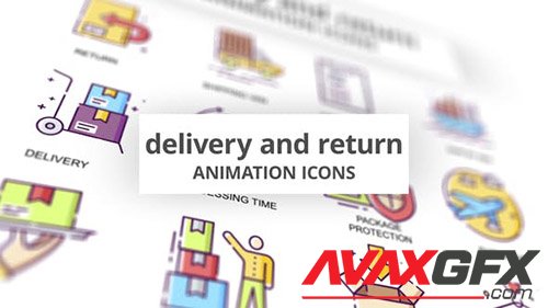 Delivery & Return - Animation Icons 30885259