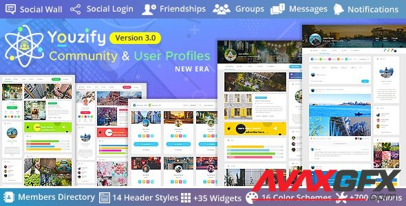 CodeCanyon - Youzify 3.0.6 - BuddyPress Community & WordPress User Profile Plugin - 19716647 + Add-Ons - NULLED