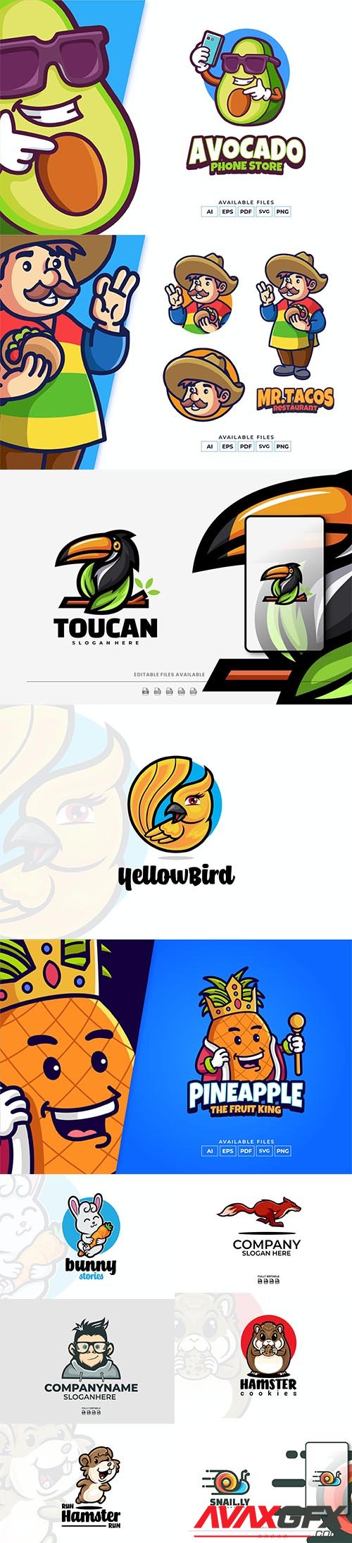 Colorful logo collection 2021 Vol 8