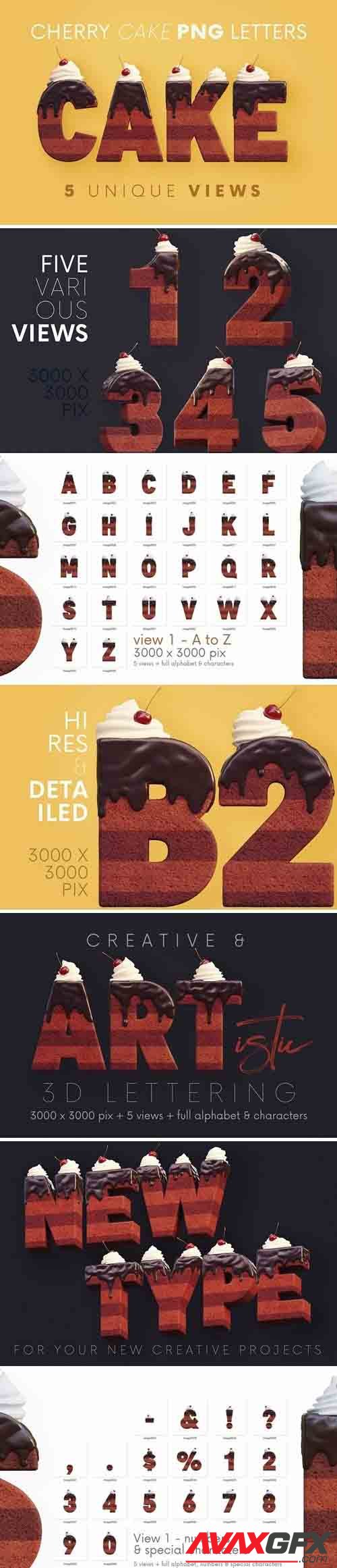Cherry Cake - 3D Lettering - 5870050