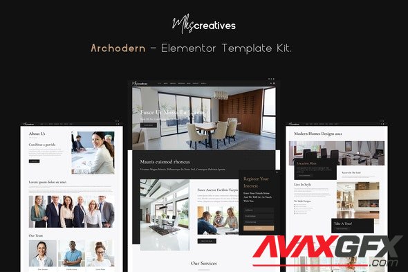 ThemeForest - Archodern v1.0.0 - Interior & Architecture Elementor Template Kit - 30781513