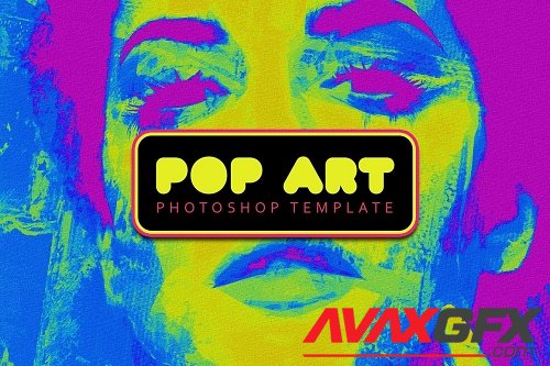 CreativeMarket - Pop Art Photoshop Template 5790110