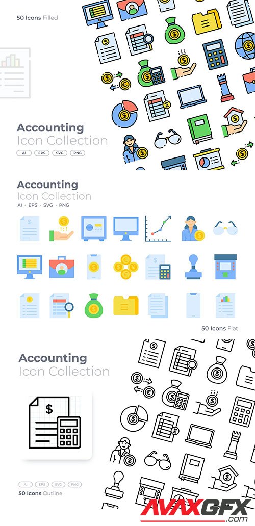 Accounting vector Icons