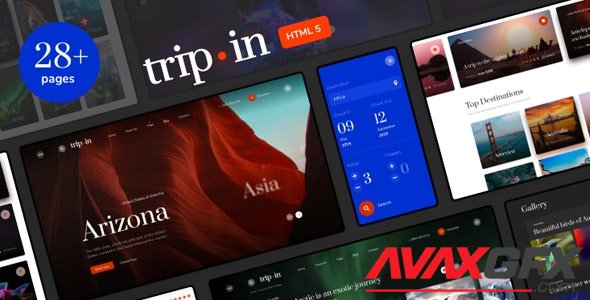 ThemeForest - Tripin v1.0 - Tour & Travel Agency Template (Update: 10 February 21) - 24421554