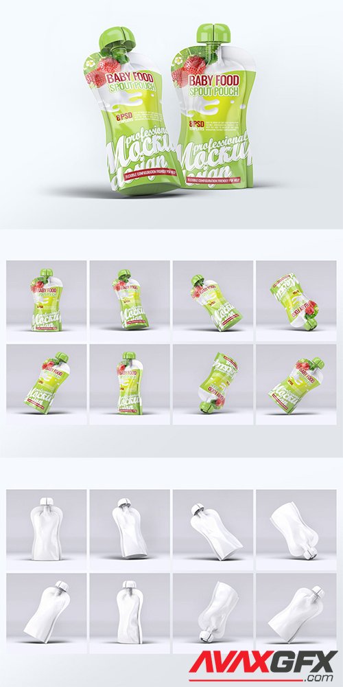 Baby Food Spout Pouch Mock-Up