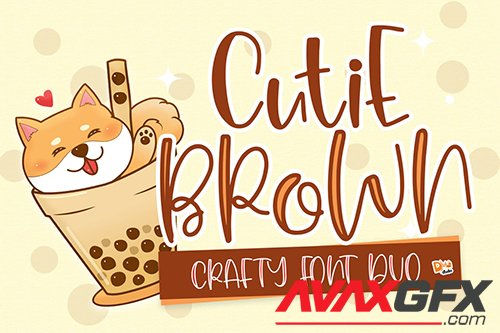 Cutie Brown Crafty Font