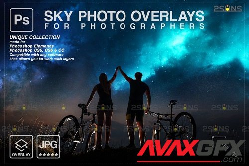 Night Sky Overlays, Pastel sky, sky overlay textures V4 - 1254121