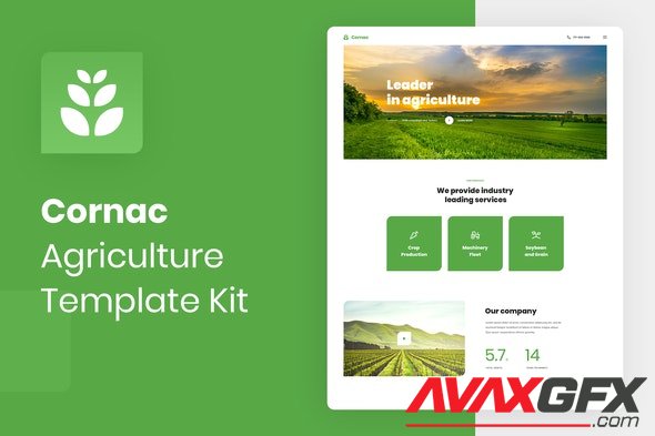 ThemeForest - Cornac v3.1.3 - Agriculture Elementor Template Kit - 31008792