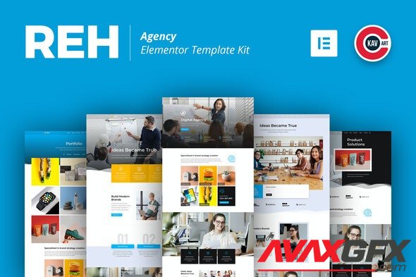 ThemeForest - Reh v1.0.0 - Agency Elementor Template Kit - 31033601