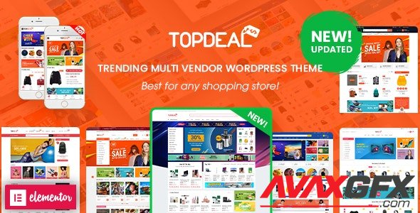 ThemeForest - TopDeal v1.9.10 - Multi Vendor Marketplace Elementor WooCommerce WordPress Theme (Mobile Layouts Ready) - 20308469 - NULLED