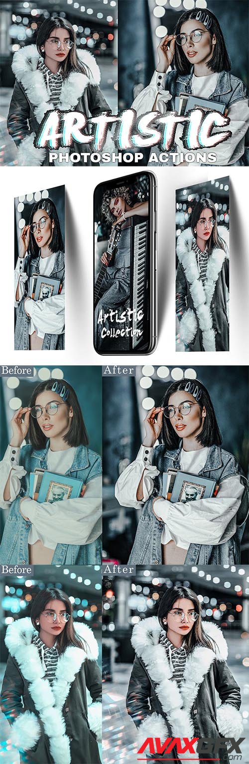 Artistic Collection Metal Photoshop Actions