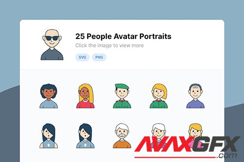 People Diversity Avatar Icons