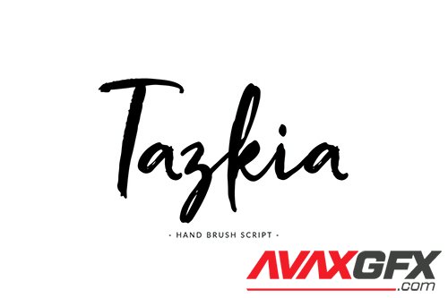 Tazkia - Handwritten Brush Font