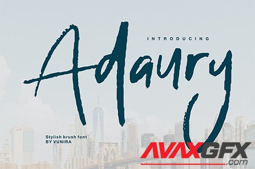 Adaury | Stylish Brush Font
