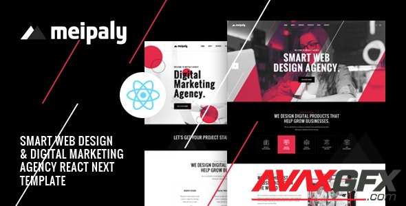 ThemeForest - Meipaly v1.0 - React Next Digital Services Agency Template - 30310443