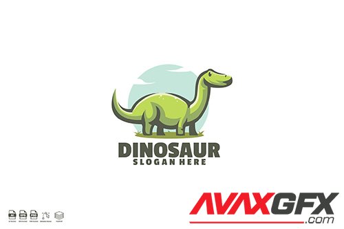 Dinosaur logo template