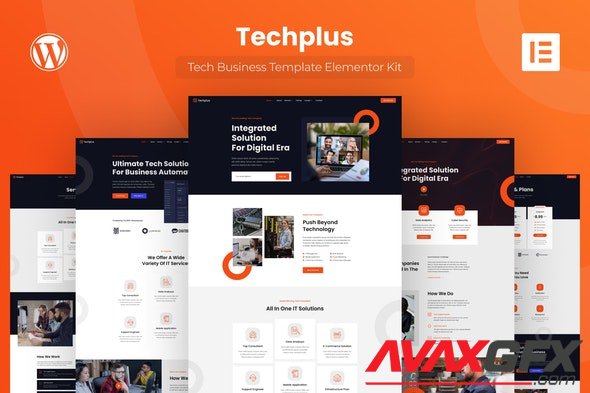 ThemeForest - Techplus v1.0.0a - Tech Business Elementor Template Kit - 30617826