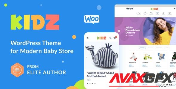 ThemeForest - KIDZ v4.6.3 - Baby Shop & Kids Store WordPress WooCommerce Theme - 17688768