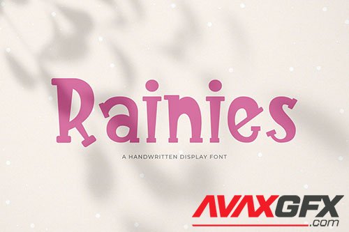 Rainies - A Handwritten Font