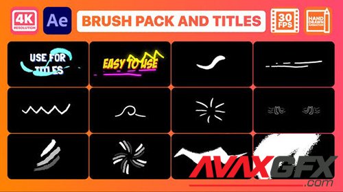 Brush Elements And Titles | After Effects 31123245