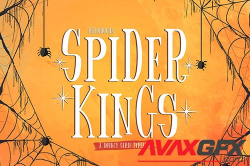 Spider King - Bouncy Serif Font