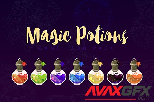Magic Potions Game Icon Pack