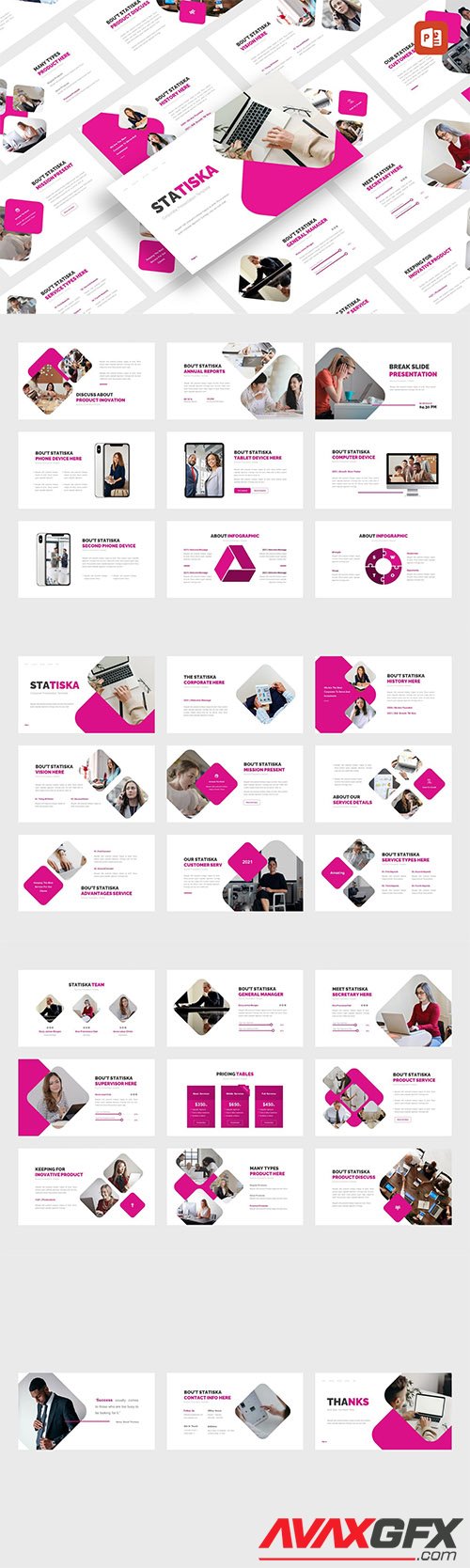 Statiska - Corporate PowerPoint, Keynote and Google Slides Template