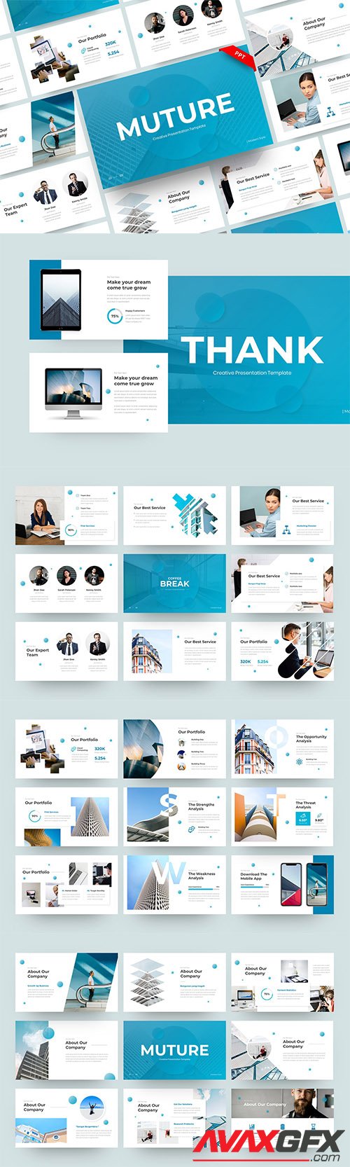 Muture - Creative PowerPoint, Keynote and Google Slides Template