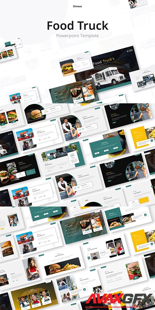 Food Truck PowerPoint, Keynote and Google Slides Template