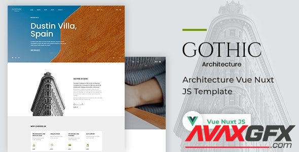 ThemeForest - Gothic v1.0 - Architecture Vue Nuxt JS Template - 31005039
