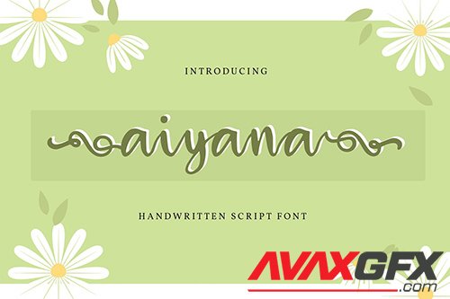 Aiyana | Handwritten Script Font