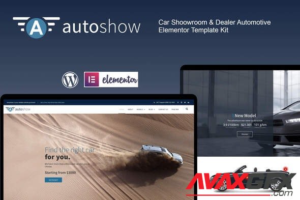 ThemeForest - AutoShow v1.0.2 - Car Shoowroom & Dealer Elementor Template Kit - 30875263