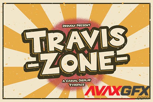 Travis Zone - Playful Display Font