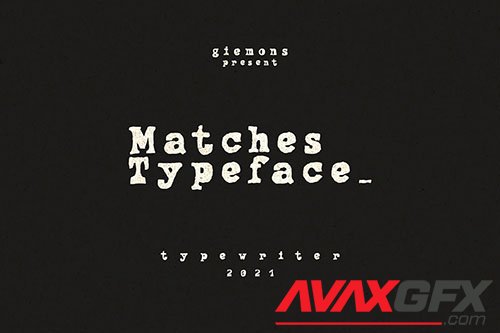 Matches Typeface