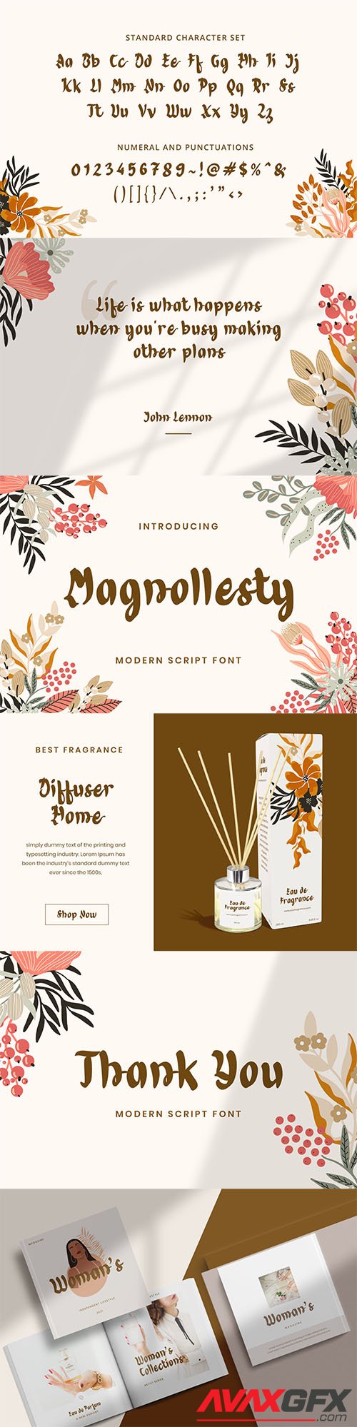 Magnollesty Modern Script Font