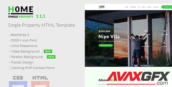 ThemeForest - Home v1.1.1 - Single Property HTML Template - 20839255