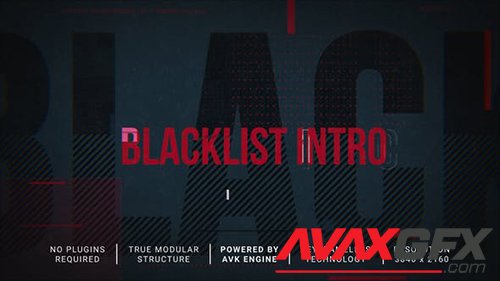VideoHive - Blacklist Intro/Slideshow 31198788
