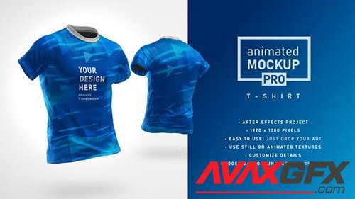 VideoHive - Animated Mockup PRO: 360 Animated T-shirt Mockup Template 30892735