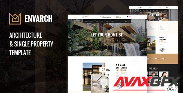 ThemeForest - EnvArch v1.0 - Architecture and Single Property PSD Template - 29367968