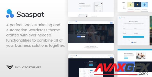 ThemeForest - SaaSpot v1.8.7 - SaaS Marketing Automation WordPress Theme - 23397558