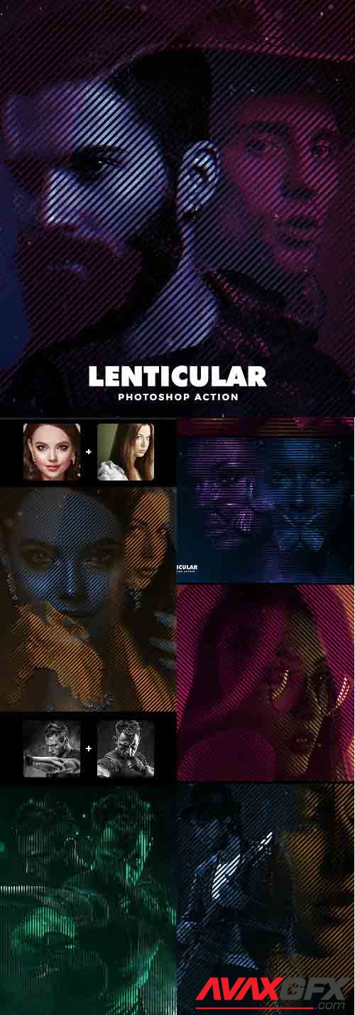 Lenticular Photoshop Action - 30263145