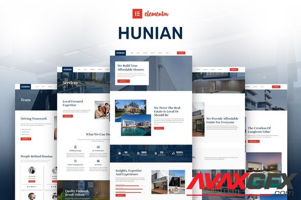 ThemeForest - Hunian v1.0.0 - Real Estate Elementor Template Kit - 30289095