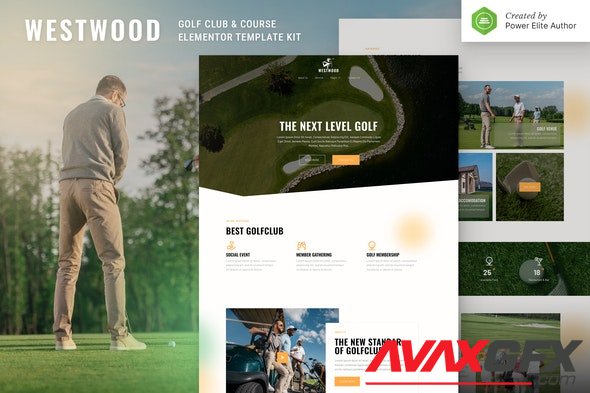ThemeForest - Westwood v1.0.0 - Golf Club & Course Elementor Template Kit - 31243743