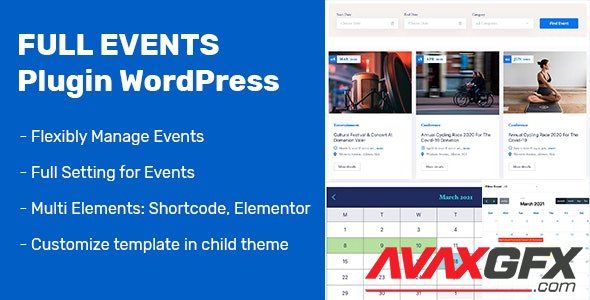 CodeCanyon - FullEvents v1.0.0 - Event Plugin WordPress - 31232652