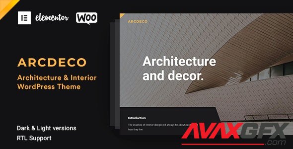 ThemeForest - Arcdeco v1.4.5 - Architecture & Interior Design Theme - 25915046