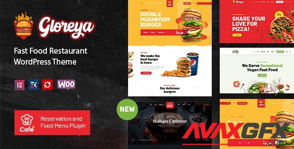ThemeForest - Restaurant Fast Food & Delivery WooCommerce Theme - Gloreya v2.0.3 - 24951858
