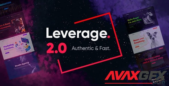 ThemeForest - Leverage v2.0.7 - Creative Agency & Portfolio WordPress Theme - 26643749