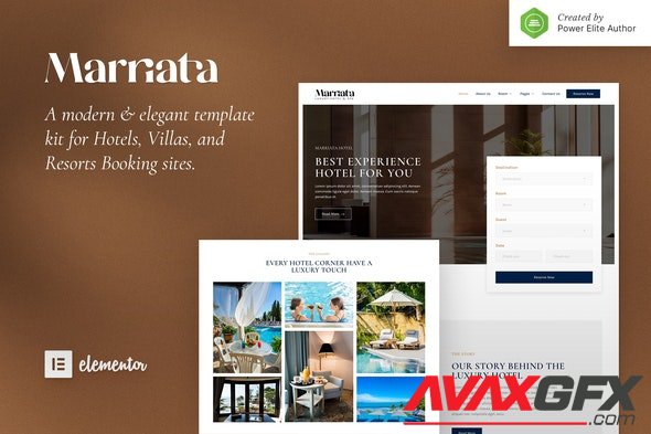 ThemeForest - Marriata v1.0.0 - Hotel & Resort Elementor Template Kit - 31332102