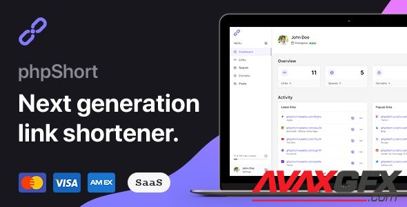 CodeCanyon - phpShort v3.4.0 - URL Shortener Platform - 26536593 - NULLED